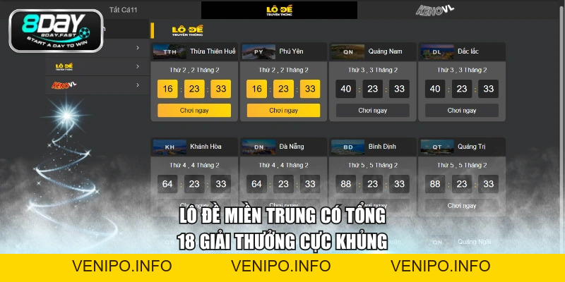 Lô Đề 3 Miền - Dự Đoán Xổ Số Bắc, Trung, Nam Nhận Thưởng Lớn - Venipo