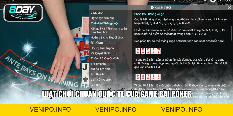 Luật Chơi Poker Texas Hold’em Chuẩn Xác Cho Tân Binh - Venipo