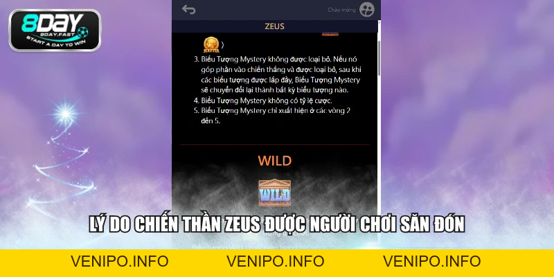 Chiến Thần Zeus - 3 Bí Kíp Bắt Nhịp Phiên Dễ Trúng Thưởng - Venipo